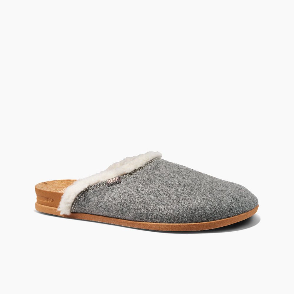 Reef Women's Cushion Sage Cozy - Slip-On Shoes Grey | 74136-CGJA